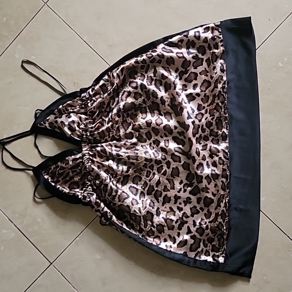 Leopard Mini String Dress